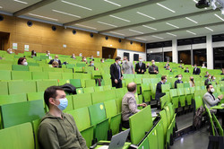 Absolventenverabschiedung 2021 im Hörsaal des SRG