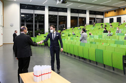 Absolventenverabschiedung 2021 im Hörsaal des SRG