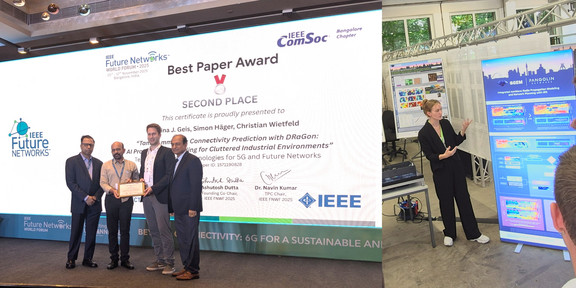 Preisübergabe auf dem IEEE Future Networks World Forum
