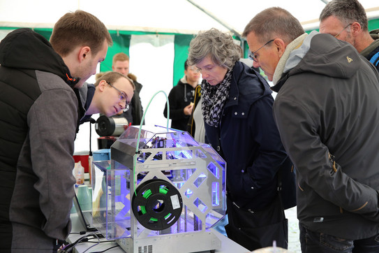 Tag der offenen Tür 2019, Infostand mit 3D-Drucker