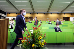 Absolventenverabschiedung 2021 im Hörsaal des SRG
