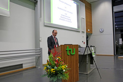 Absolventenverabschiedung 2021 im Hörsaal des SRG, Prof. Krummrich