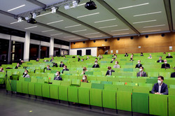 Absolventenverabschiedung 2021 im Hörsaal des SRG