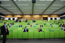 Absolventenverabschiedung 2021 im Hörsaal des SRG