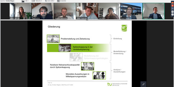 Screenshot der digitalen Preisverleihung