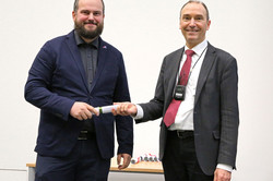 Absolventenfeier 2023 Hörsaal, Ehrung Doktorand