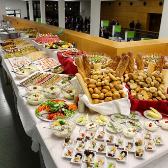 Absolventenfeier Foyer Buffet