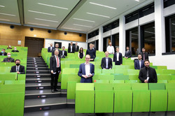 Absolventenverabschiedung 2021 im Hörsaal des SRG