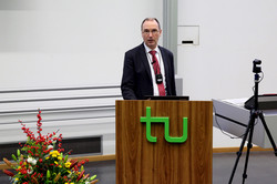Absolventenverabschiedung 2021 im Hörsaal des SRG, Prof. Krummrich
