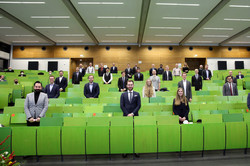 Absolventenverabschiedung 2021 im Hörsaal des SRG