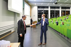 Absolventenverabschiedung 2021 im Hörsaal des SRG