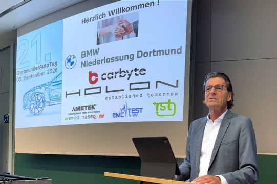 21. Dortmunder Autotag, Begrüßung durch Prof. Bertram